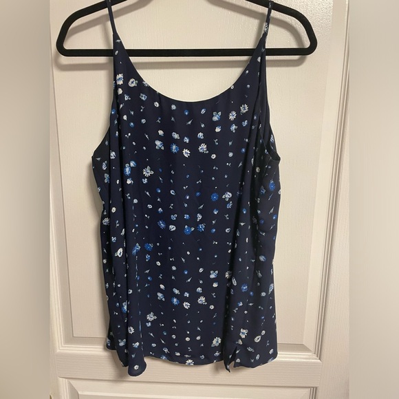 Navy blue floral cami - Picture 2 of 5